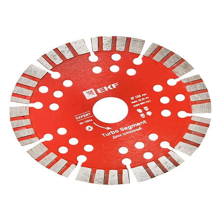 Диск алмазный Turbo Segment (125х22.23 мм) EKF Expert dd-125ts - купить по низкой цене в Краснодаре | ЮгКабель