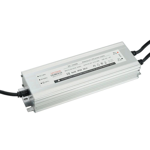 Блок питания к светодиодной ленте 220/24V 200W IP67 LB007 (215х65х40) 48742 в каталоге ЮгКабель