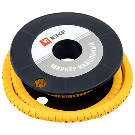 Маркер кабельный 6,0 мм2 "3" (350 шт.) (ЕС-3) EKF PROxima plc-KM-6-3 - купить по низкой цене в Краснодаре | ЮгКабель