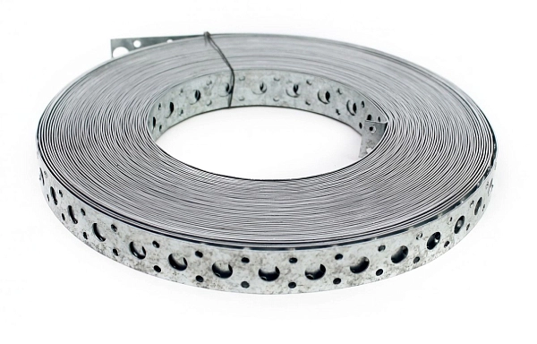 Лента монтажная перфорированная прямая 12х0,55 (25 м) КрепТех в каталоге ЮгКабель