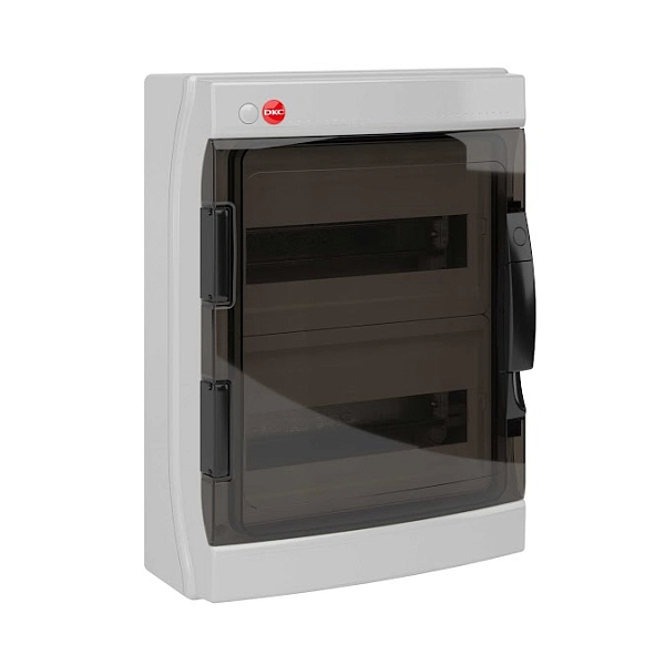 Щит настен. 24 мод. (314х420х143) IP65 серый, с дверцей, RAMbase (под остаток) 85624 в каталоге ЮгКабель