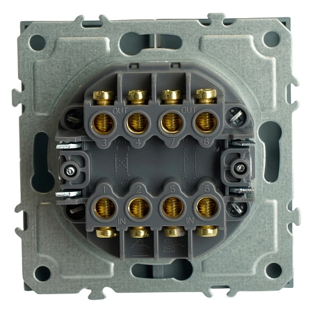 Переключатель перекрестный СП 2-м механизм (платиново-серый) soft touch Эмили RSW10-5111-10 50166 в наличии по выгодной цене. Краснодар. ЮГКАБЕЛЬ.