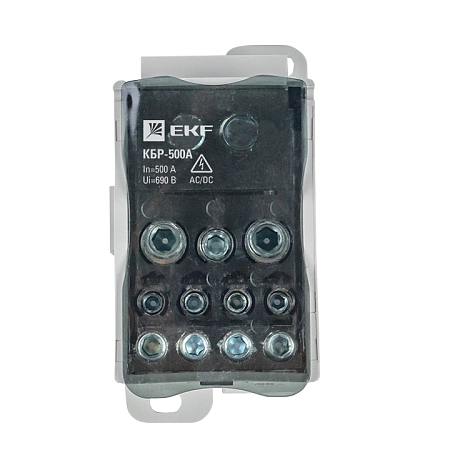 Распределительный блок на DIN-рейку 500A-КБР и монтажную панель  PROxima plc-kbr500 - купить по низкой цене в Краснодаре | ЮгКабель