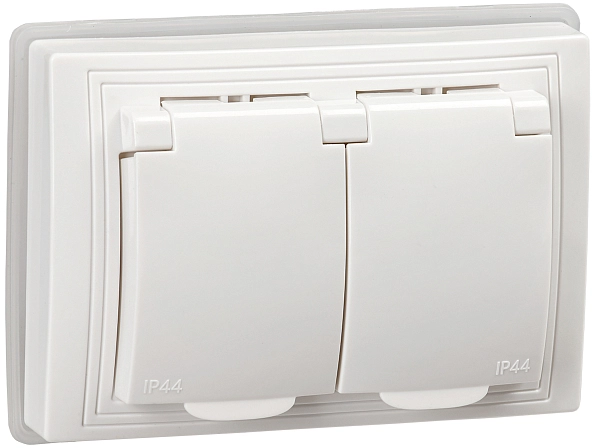 Розетка СП 2-м с з/к с з/ш с крышкой IP44 в сборе (белый) Кварта KV-R26-16-44-K01 Розетка СП 2-м с з/к с з/ш с крышкой IP44 в сборе (белый) Кварта KV-R26-16-44-K01 в каталоге ЮгКабель