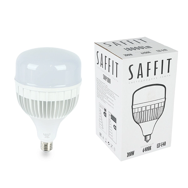 Лампа светодиод. LED 200W 6400К 18000Лм Е27/Е40 T140 SBHP1200 (230х138) 55268 в каталоге ЮгКабель