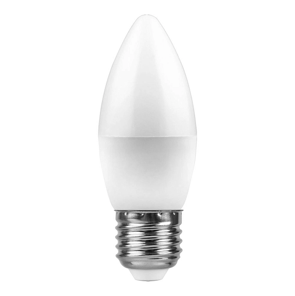 Лампа светодиод. LED   7W 4000К 580Лм Е27 30т.ч. C35 (100х37) (аналог 70W) свеча LB-97 IC 25759 Лампа светодиод. LED   7W 4000К 580Лм Е27 30т.ч. C35 (100х37) (аналог 70W) свеча LB-97 IC 25759 в каталоге ЮгКабель