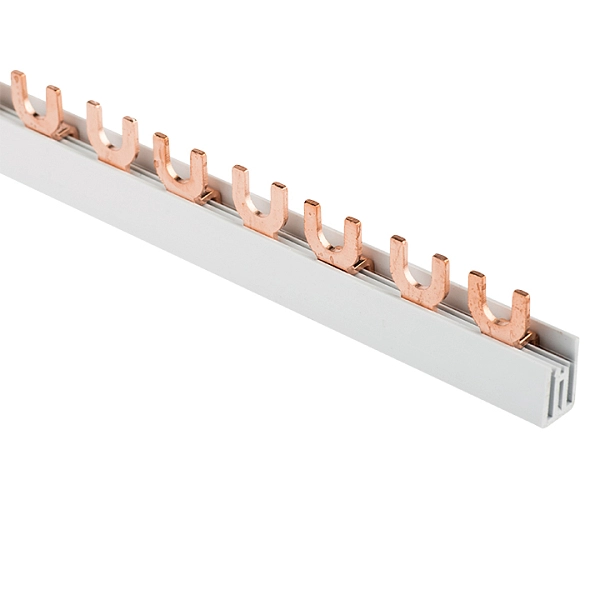 Шина соединительная типа PIN (вилка) 2Р 63А (длина 1000мм) 54мод. PROxima fork-02-63 в каталоге ЮгКабель