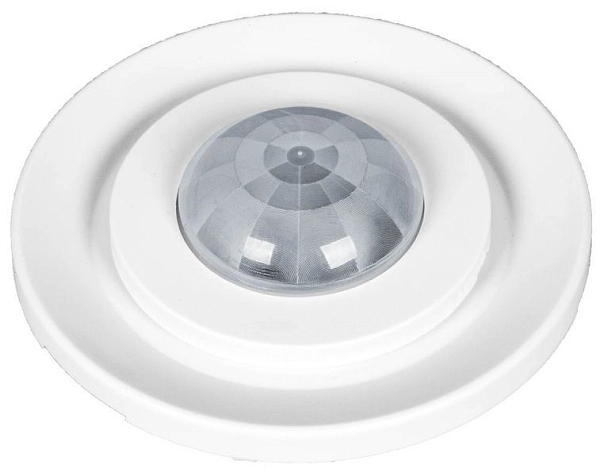 Датчик движения белый, макс. нагрузка 800Вт, угол обзора 360°, дальность 6м IP20 (SEN60) встр mini 22073 в каталоге ЮгКабель