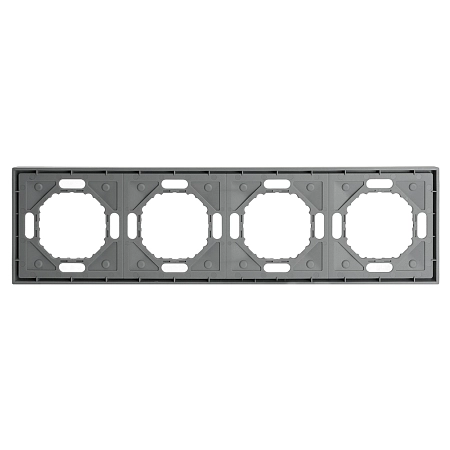 Рамка 4-местная (платиново-серый) soft touch Эмили 49965 в наличии по выгодной цене. Краснодар. ЮГКАБЕЛЬ.