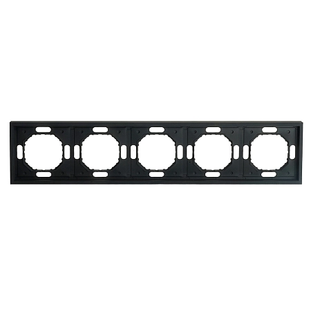 Рамка 5-местная (черный уголь) soft touch Эмили 49862 в наличии по выгодной цене. Краснодар. ЮГКАБЕЛЬ.