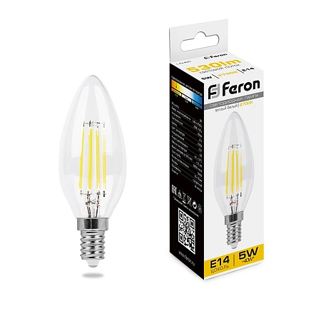 лампа светодиод. led 5w 2700к 530лм е14 30т.ч. c35 (100х35) (аналог 40w) свеча lb-58 25572 в Краснодаре - купить по низким ценам Лампа светодиод. LED 5W 2700К 530Лм Е14 30т.ч. C35 (100х35) (аналог 40W) свеча LB-58 25572 - купить по низкой цене в Краснодаре | ЮгКабель