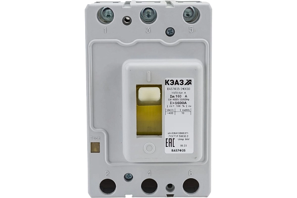 Выкл. автомат. ВА 57Ф35-340010   (63А) 630Im 400В/50Гц AC-УХЛ3 151417 в каталоге ЮгКабель