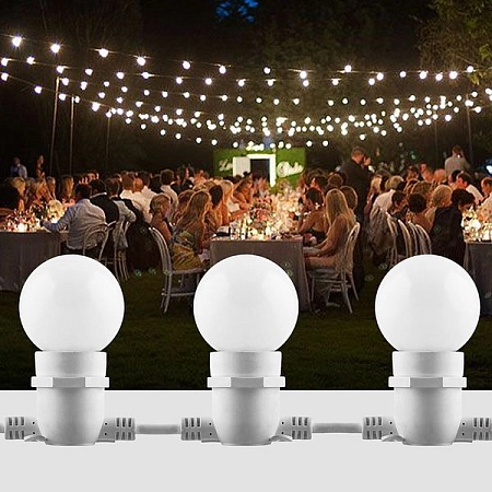 Лампа светодиод. LED   3W 2700К 240Лм Е27 30т.ч. G45 (84х60) матовый шар (для гирлянд) LB-37 25903 - купить по низкой цене в Краснодаре | ЮгКабель