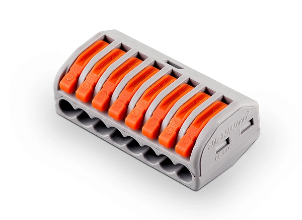 Клеммный соединитель 8х0,08-2,5/4 (без пасты) (многожильный) 32А STEKKER 32399 Клеммный соединитель 8х0,08-2,5/4 (без пасты) (многожильный) 32А STEKKER 32399 в каталоге ЮгКабель