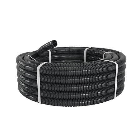 Труба ПА 6 гофр. DN7мм, ПВ-2, Dвн 6,8 мм, Dнар 10,1 мм, цвет чёрный PA600710F2 - купить по низкой цене в Краснодаре | ЮгКабель