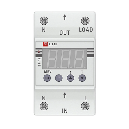 Реле напряжения 1ф., 25А 120-300В, 2мод.,с дисплеем MRV 25A MRV-25A - купить по низкой цене в Краснодаре | ЮгКабель