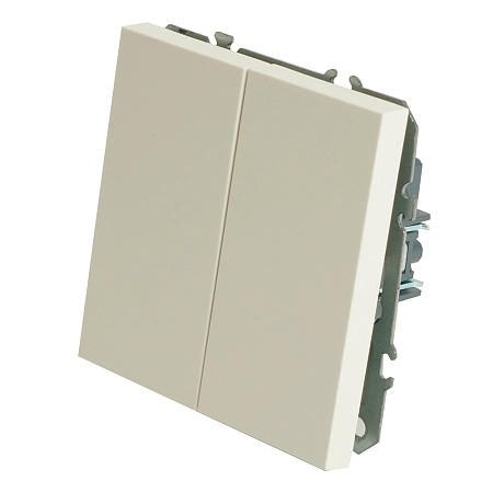 Выключатель СП 2-м механизм (белый фарфор) soft touch Эмили RSW10-5104-01 49866 в наличии по выгодной цене. Краснодар. ЮГКАБЕЛЬ.