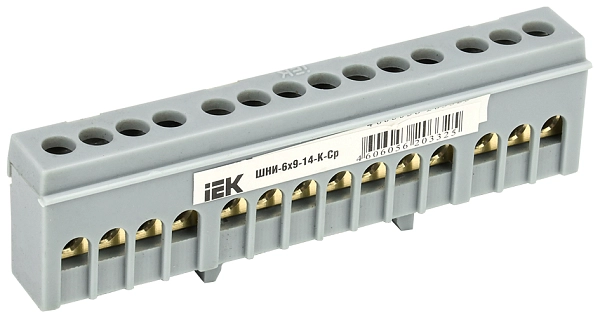 Шина L "фаза" в корп изол на DIN-рейку ШНИ-6х9-14-К-Ср YNN10-69-14KD-K02 Шина L "фаза" в корп изол на DIN-рейку ШНИ-6х9-14-К-Ср YNN10-69-14KD-K02 в каталоге ЮгКабель