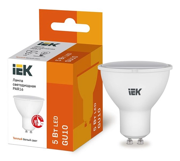 Лампа светодиод. LED   5W 3000К 450Лм MR16 GU10 30т.ч. 220V (60х50) (аналог 40W) ECO LLE-PAR16-5-230-30-GU10 Лампа светодиод. LED   5W 3000К 450Лм MR16 GU10 30т.ч. 220V (60х50) (аналог 40W) ECO LLE-PAR16-5-230-30-GU10 в каталоге ЮгКабель