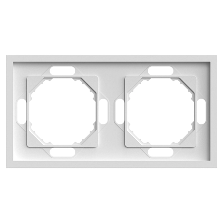 Рамка 2-местная (белый фарфор) soft touch Эмили 49885 в наличии по выгодной цене. Краснодар. ЮГКАБЕЛЬ.