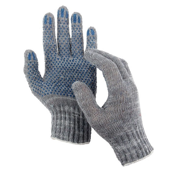 Перчатки трикотажные 10 класс (6) с ПВХ, серые БЕЗ СТИКЕРА, 10/ 300 ЦБС Перчатки трикотажные 10 класс (6) с ПВХ, серые БЕЗ СТИКЕРА, 10/ 300 ЦБС в каталоге ЮгКабель