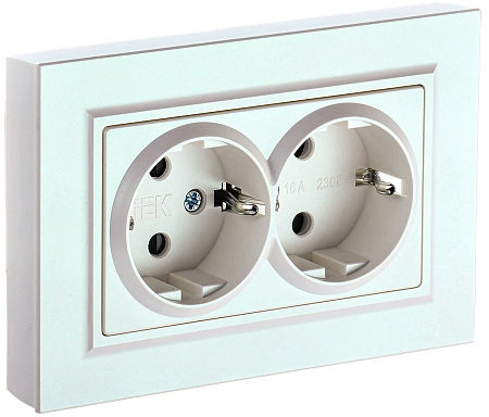BRITE Роз. 2-я с з/к/ш 16А в сб. РСш12-3-БрЖ жемч. IEK BR-R24-16-K36-F