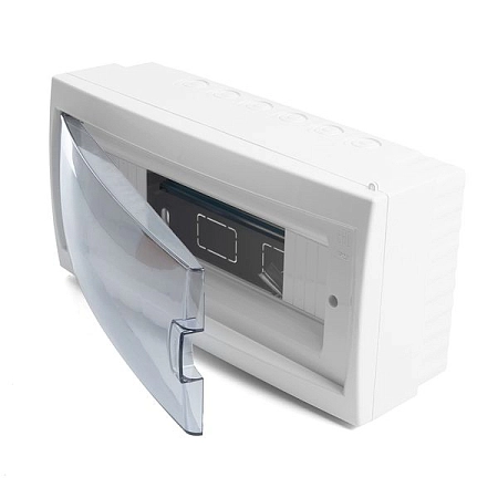 Щит настен. 12 мод. (147,7х284х108) IP20 белый с прозрачной дверцей Standart (КНО-12Д) 39647 - купить по низкой цене в Краснодаре | ЮгКабель