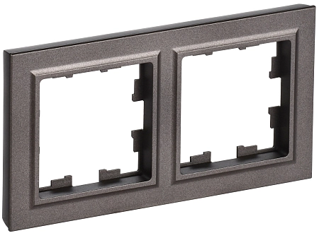 BRITE Рамка 2-мест. IP44 РУ-2-БрТБ-44 бр. IEK BR-M22-44-K45