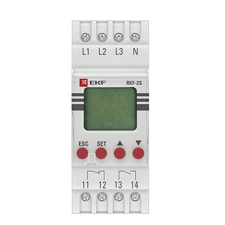Реле контроля фаз с LCD дисплеем (с нейтралью) RKF-2S EKF PROxima rkf-2s - купить по низкой цене в Краснодаре | ЮгКабель