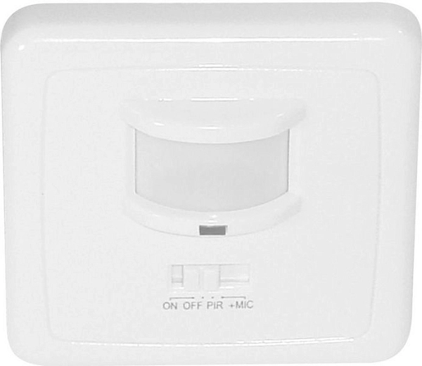 Датчик движения белый, макс. нагрузка 500Вт, угол обзора 140°, дальность 12м IP20 (SEN1A) 22016 в каталоге ЮгКабель