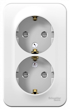 Розетка ОП 2-м c з/к шторки (белый) Blanca BLNRA011211 в наличии по выгодной цене. Краснодар. ЮГКАБЕЛЬ.