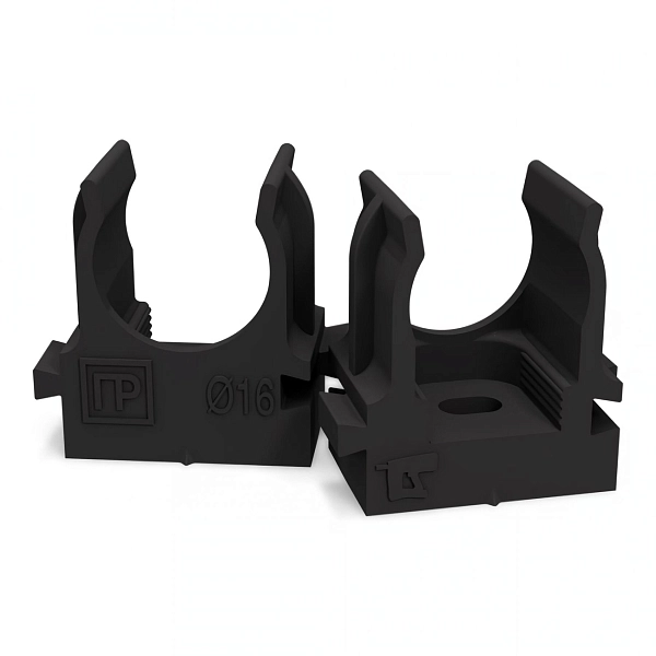 Держатель-клипса для труб d16 мм для монтажного пистолета черная в п/э (100шт/1100шт уп/кор) PR13.0131 Держатель-клипса для труб d16 мм для монтажного пистолета черная в п/э (100шт/1100шт уп/кор) PR13.0131 в каталоге ЮгКабель