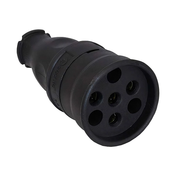 Розетка каучук 3-ф., 25А удлинитель IP44 3104-304-0300 в каталоге ЮгКабель