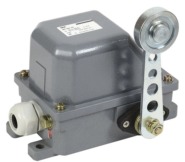 Выключатель концевой КУ-701 У1 IP44 (рычаг с роликом, 10А, 2 эл. цепи) KV-1-701-1 Выключатель концевой КУ-701 У1 IP44 (рычаг с роликом, 10А, 2 эл. цепи) KV-1-701-1 в каталоге ЮгКабель