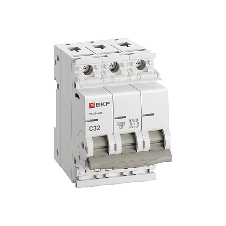 Выкл. автомат. 3Р С32A 4,5кА ВА 47-63N EKF PROxima M634332C - купить по низкой цене в Краснодаре | ЮгКабель