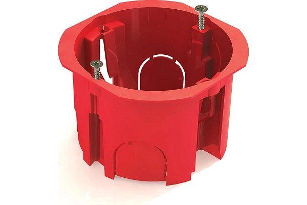 Коробка установочная СП d68х45 HF безгалогенная под бетон, кирпич (оранжевый) GE40006 Коробка установочная СП d68х45 HF безгалогенная под бетон, кирпич (оранжевый) GE40006 в каталоге ЮгКабель