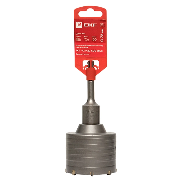 Коронка кольцевая буровая с хвостовиком "SDS "  TCT-72мм М22 tct-72-m22 Коронка кольцевая буровая с хвостовиком "SDS "  TCT-72мм М22 tct-72-m22 в каталоге ЮгКабель