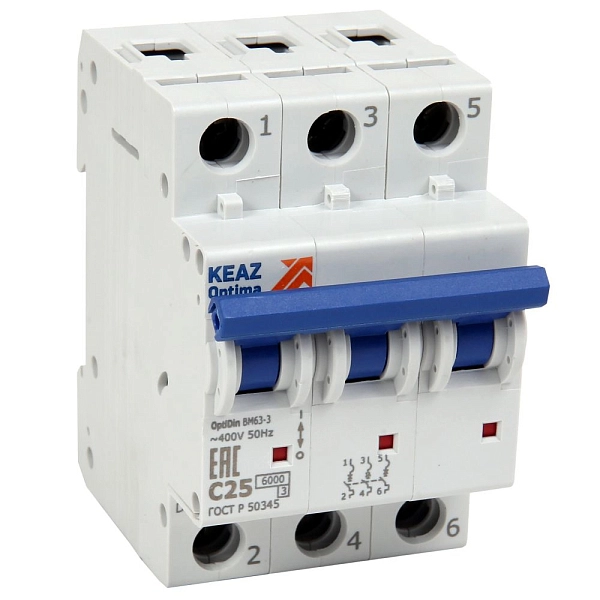Выкл. автомат. 3Р С10A 6кА OptiDin BM63-3C10-УХЛ3 260789 Выкл. автомат. 3Р С10A 6кА OptiDin BM63-3C10-УХЛ3 260789 в каталоге ЮгКабель