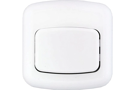 Кнопка к звонку, цвет корпуса белый с белой кнопкой А1 1-894
