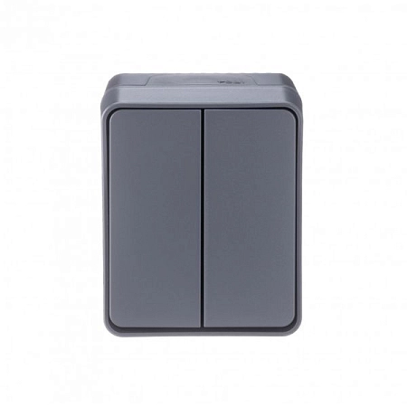 Выключатель 2-кл. ОП IP54 10AX антрацит Profi54 ATN544051 в наличии по выгодной цене. Краснодар. ЮГКАБЕЛЬ.