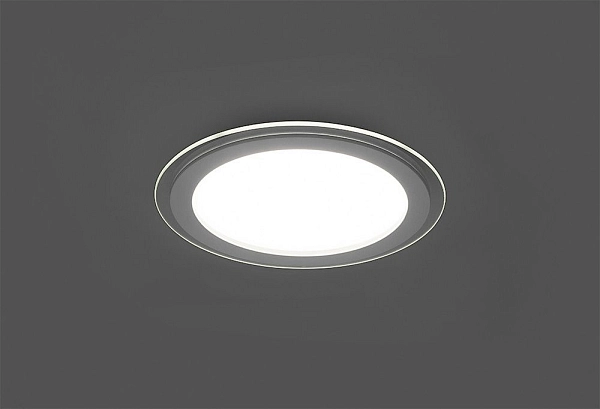 Светильник светодиодный (встраив.) 18W/175-260V 4000K 1120Лм IP20 белый (AL2110) d168 стекло 29626 в каталоге ЮгКабель