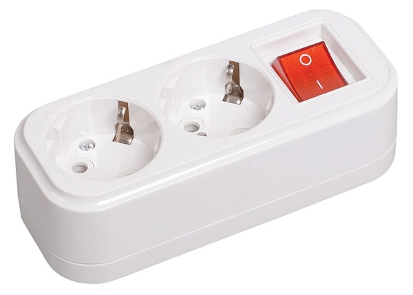 Колодка 2-х местн., с з/к с выкл. (для удлинителей) KYP11-16-02-00-ZK в каталоге ЮгКабель