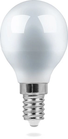 Лампа светодиод. LED  5W 4000К 420Лм Е14 30т.ч. G45 (82х45) (аналог 60W) шар LB-38 IC 25403