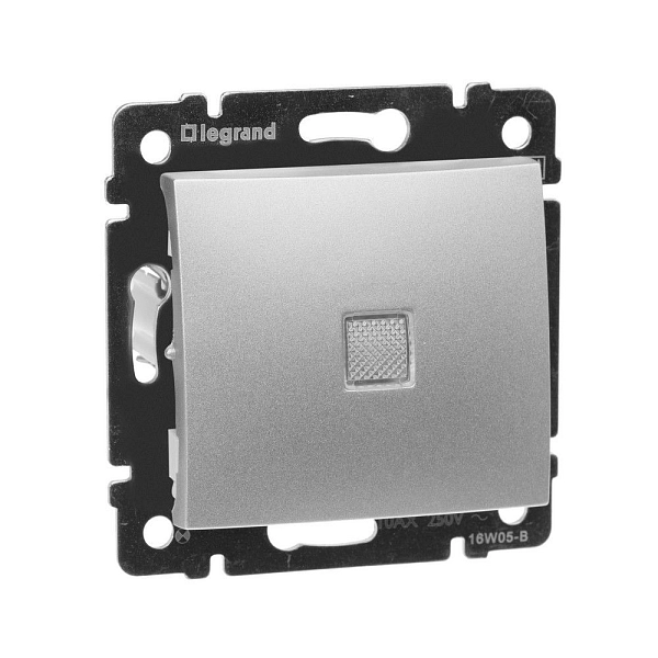 Выключатель СП 1-м с подсв. механизм (Алюм) Valena  770110 в каталоге ЮгКабель