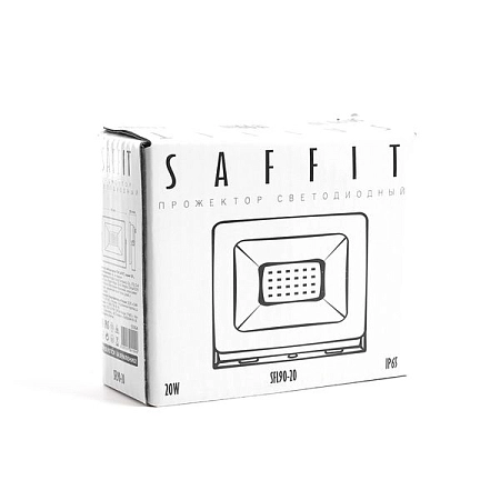 Прожектор светодиодный 20W/230V 6400K 1800Лм IP65 (SFL90-20) 74х74х25 черный 55064 - купить по низкой цене в Краснодаре | ЮгКабель