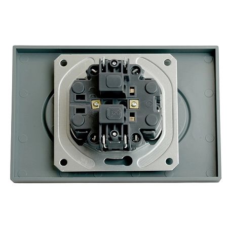 Розетка СП 2-м без з/к с шторк. (платиново-серый) soft touch Эмили RST16-5116-10 49955 в наличии по выгодной цене. Краснодар. ЮГКАБЕЛЬ.