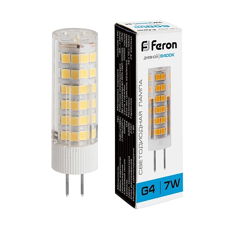 Лампа светодиод. LED 7W 6400К 600Лм G4 30т.ч.220V (50х16) (аналог 70W) LB-433 25865 - купить по низкой цене в Краснодаре | ЮгКабель