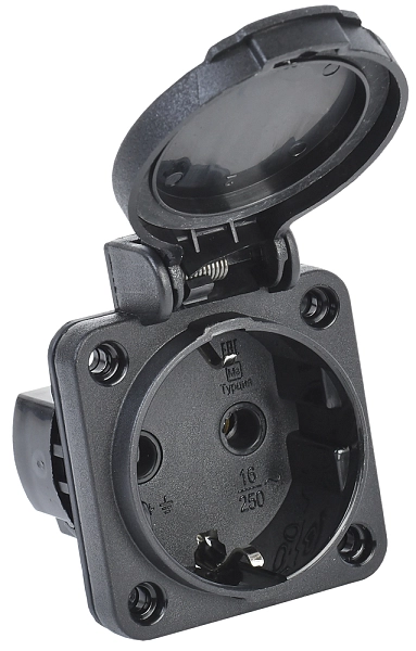 Розетка силовая 1-ф., 16А, 220В, IP54 черный (3-п, встр.) SCHUKO MAGNUM PSN71-016-3-2-54-K02 Розетка силовая 1-ф., 16А, 220В, IP54 черный (3-п, встр.) SCHUKO MAGNUM PSN71-016-3-2-54-K02 в каталоге ЮгКабель