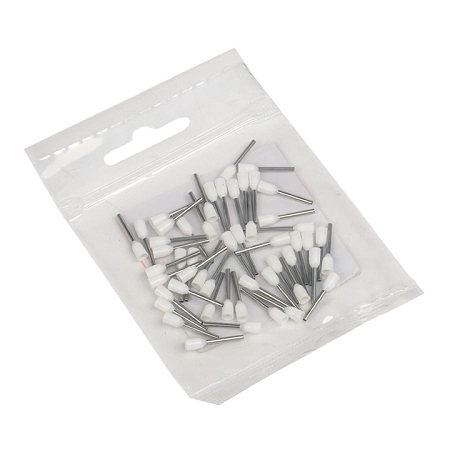 Наконечник НШВИ  0,5 длина втулки/гильзы 10мм с изолир.фланцем, белый (50 шт) EKF PROxima nhvi-0.5-10 - купить по низкой цене в Краснодаре | ЮгКабель