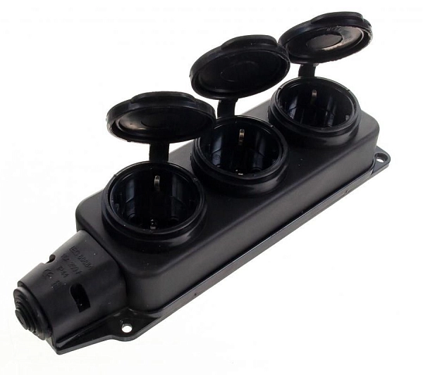 Розетка каучук 1-ф., 16A трехместная с защитными крышками IP44 RPS-015-16-230-44 Розетка каучук 1-ф., 16A трехместная с защитными крышками IP44 RPS-015-16-230-44 в каталоге ЮгКабель
